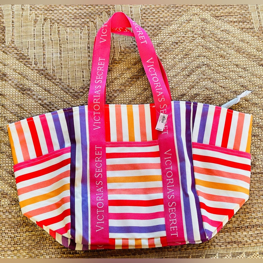 Victorias Secret colorful zip up weekender tote bag